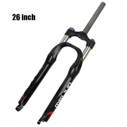 HUANGB Forcelle per mountain bike HUANGB Forcella Ammortizzata Nera 26 Pollici MTB 1-1 / 8"Lega di Alluminio Mountain Ciclismo Spalla Controllo Meccanico, B