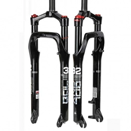 HUANGB Forcelle per mountain bike HUANGB Forcella Ammortizzata per Bici Forcella Nera 26"Forcella per Gas Aria di Bloccaggio per 4.0" Pneumatico QR 1-1 / 8"Snow Mountain Bike