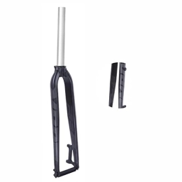 HYQW Parti di ricambio HYQW Forcella Anteriore per Bicicletta, Forcella Rigida Super Leggera 26 / 27.5 / 29 Forcella Anteriore con Freno a Disco in Lega di Alluminio Mountain Bike Universale, Black