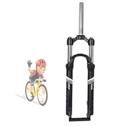 HYQW Forcelle per mountain bike HYQW Forcella Anteriore per Mountain Bike, Forcella Pneumatica con Bloccaggio della Spalla della Sospensione della Molla a Olio da 26" 27, 5", Corsa: 100mm, Black-26