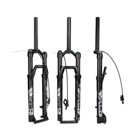 HYQW Forcelle per mountain bike HYQW Forcella MTB Bike 27.5 29" Corsa 120mm, Forcella Ultraleggera Air Mountain Bike con Freno a Disco 180mm (Blocco Manuale / Blocco Remoto), Direct Pipeline control-29