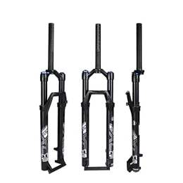 HYQW Forcelle per mountain bike HYQW Forcella MTB Bike 27.5 29" Corsa 120mm, Forcella Ultraleggera Air Mountain Bike con Freno a Disco 180mm (Blocco Manuale / Blocco Remoto), Direct Tubular Shoulder control-27