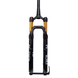 ITOSUI Forcelle per mountain bike ITOSUI 27, 5 29 Pollici MTB Forcella pneumatica da Viaggio 100mm Forcella Anteriore per Mountain Bike Perno Passante 100mm 1-1 / 2" Tubo Conico Controllo Spalla Magnesio + Lega di Alluminio