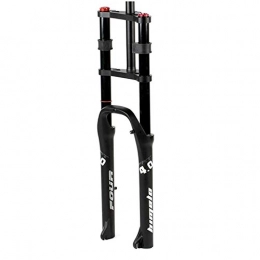 JIE KE Parti di ricambio JIE KE 26 in E-Bike Fork MTB. Ammortizzatore di del Freno del Freno della Forcella Anteriore Bicicletta elettrica Ammortizzatore 1-1 / 8 Viaggio 170mm QR. per 4, 0"Pneumatico Grasso ATB / BMX.