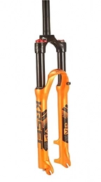 JKFZD Parti di ricambio JKFZD Mountain Bike Forcella Ammortizzata 26 27.5 29 Pollice MTB Forcella Ad Aria Blocco Manuale Freno a Disco (Color : Orange, Size : 27.5inch)