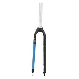 Jopwkuin Forcelle per mountain bike Jopwkuin Forcella ammortizzata per bicicletta, FKA262 Bella forcella anteriore per mountain bike 160 mm disco freno in lega di alluminio per 26 pollici per 27, 5 pollici (nero e blu)