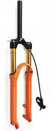 KAUTO Parti di ricambio KAUTO Forcelle Anteriori con Sospensione per Mountain Bike 26 / 27, 5 / 29 Pollici Orange 140mm Bicicletta da Viaggio Leggera Forcella pneumatica MTB -140L-QR-9x100