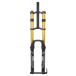 LAVSENA Forcelle per mountain bike LAVSENA DH MTB Forcella 26 / 27.5 / 29 Pollici Mountain Bike Forcella Ammortizzata Discesa Corsa 140mm Forcella Pneumatica Doppia Corona Perno Passante Rebound Regolare 1-1 / 8 Dritto Blocco