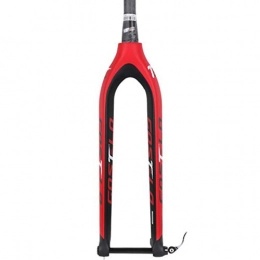 LDDLDG Forcelle per mountain bike LDDLDG Forcella Anteriore In Fibra Di Carbonio Mountain Bike 29 Pollici Tubo Conico Freno A Disco Duro Forcella Forcella Anteriore Del Barilotto (Colore: Rosso, Dimensioni: 73, 7 cm)