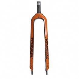 LDDLDG Forcelle per mountain bike LDDLDG Ultralight Full Carbon Forcella Anteriore Forcella Dura Freno A Disco Forcella 26 / 27 / 29 Pollici Mountain Bike Spalla Controllo (Colore: Arancione, Misura : 29")