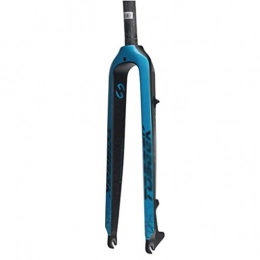 LDDLDG Forcelle per mountain bike LDDLDG Ultralight Full Carbon Forcella Anteriore Forcella Dura Freno A Disco Forcella 26 / 27 / 29 Pollici Mountain Bike Spalla Controllo (Colore: Blu, Dimensioni: 67, 8 cm)