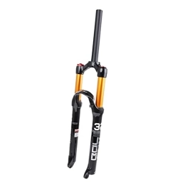 LHHL Forcelle per mountain bike LHHL Forcella Ammortizzata MTB 26 / 27.5 / 29 Pollice Forcelle per Mountain Bike Viaggio 100mm 1-1 / 8", 1-1 / 2" MTB Forks Freno A Disco QR 9mm Blocco Manuale (Color : Straight, Size : 29")