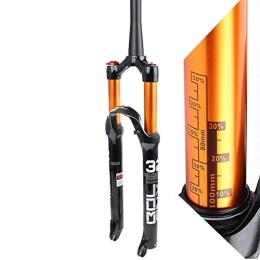 LHHL Parti di ricambio LHHL - Forcella ammortizzata per bicicletta, 26 / 27, 5 / 29", in lega di magnesio per mountain bike, forcella anteriore, freno a disco da 100 mm, da viaggio 1-1 / 2", QR 1650 g, Controllo spalla, 29in