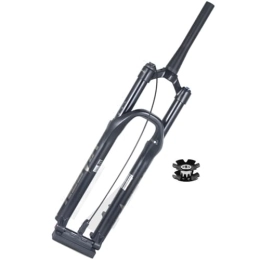 LHHL Forcelle per mountain bike LHHL Forcella for Mountain Bike 1-1 / 2" Tubo Conico 26 / 27, 5 / 29" Escursione Forcella MTB 100mm Forcella Aria Doorgaande As 15x110mm Forcelle Anteriori Ammortizzate (Color : Black, Size : 26inch)