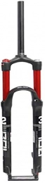 Lloow Forcelle per mountain bike Lloow - Forcella sospesa per mountain bike, anteriore a doppia camera d'aria per bicicletta, con controllo della spalla, 1-1 / 8", colore rosso, 67, 5 cm