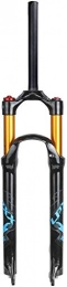 Lloow Parti di ricambio Lloow Mountain Bike Unisex Fork a Sospensione, Nero, 26 27.5 29 Pollice MTB Air Fork Spring Travel 120mm Sospensioni in Bicicletta, Tapered Manual, 26 inch