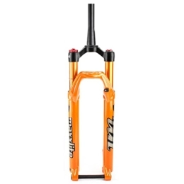 LSRRYD Forcelle per mountain bike LSRRYD 26 / 27.5 / 29'' Mountain Bike Forcella Ammortizzata 1-1 / 2 MTB Aria Ammortizzatore Freno A Disco Forcellas 100mm Viaggio 15mm Perno Passante Ultraleggero 1870G (Color : Orange HL, Size : 29'')