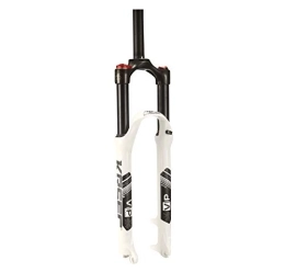 LSRRYD Parti di ricambio LSRRYD Ammortizzatore Forcella Ammortizzata per Bicicletta 26 27, 5 29 Pollici Mountain Bike MTB Forcella ad Aria Blocco Manuale Freno a Disco Corsa 120mm 1-1 / 8" (Color : White, Size : 27.5inch)