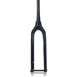 LSRRYD Parti di ricambio LSRRYD Carbonio Forcelle 26 27.5 29 MTB Forcella Rigida 1-1 / 2 Mountain Bike Freno A Disco Forcellas 15mmX100mm Perno Passante Forcella Ultraleggere (Color : Glossy Black, Size : 29'')