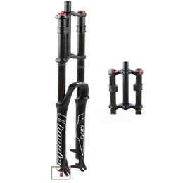 LSRRYD Parti di ricambio LSRRYD Forcella MTB 26 27.5 29 Pollici Forcella Ammortizzata 130mm Corsa Forcelle Pneumatiche Regolazione del Ritorno 1-1 / 8 Tubo Dritto Doppia Spalle Forcelle per Mountain Bike XC AM