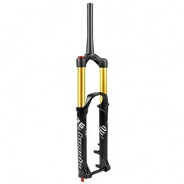 LvTu Forcelle per mountain bike LvTu 180mm Viaggio 27, 5 / 29 Pollici Forcella DH Discesa Fork MTB Bicicletta Ammortizzata Pneumatica Conico Perno Passante 15x110mm Regolazione del Ritorno (Size : 27.5 inch)