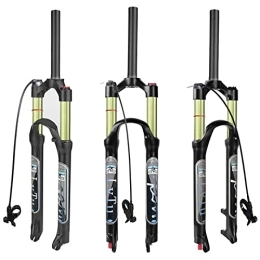 LvTu Forcelle per mountain bike LvTu 26 / 27.5 / 29 Forcella Ammortizzata Aria MTB Viaggio 120mm, Regolazione del Rimbalzo Ultraleggero Tubo Dritto / rastremato Freno a Disco Mountain Bike Forcella Anteriore QR 9mm