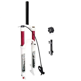 LvTu Forcelle per mountain bike LvTu 26 27, 5 29 Pollici 140mm Viaggio Forcella Ammortizzata MTB per Bicicletta ad Aria, Regolazione del Ritorno Ultraleggero Mountain Bike Forcella Anteriore con 180mm Freno a Disco Adattatore