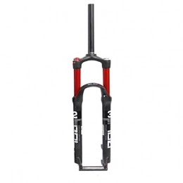 LvTu Parti di ricambio LvTu 26 / 27.5 / 29 Pollici Mountain Bike smorzando Forcella Anteriore, Alluminio Lega Dritta Tubo a Forcella Nero / Rosso (Color : Red Straight Manual Lockout, Size : 27.5)