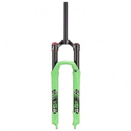 LvTu Forcelle per mountain bike LvTu 26 27.5 Pollici Aria MTB Forcella Ammortizzata Verde 120mm Viaggio, 1-1 / 8 Tubo Dritto Ultraleggero Blocco Manuale Mountain Bike Forcella Anteriore (Size : 26 inch)