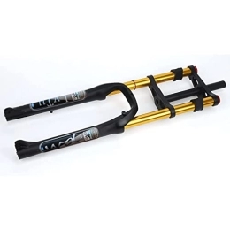 LvTu Forcelle per mountain bike LvTu E-Bike 26 Pollici Forcella Ammortizzata Bici 4.0 Fat Bici Forcella Anteriore Discesa Mountain Bike Forcella MTB 1-1 / 8 Freno a Disco Forcella Aria Viaggio 170mm per QR ATB / BMX (Color : Black Gold