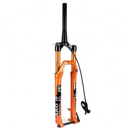 LvTu Parti di ricambio LvTu Forcella di Sospensione della Lega di Magnesio della Bicicletta MTB 27, 5 / 29 Pollice, Ammortizzatore del Cono Forcella Anteriore / Arancione (Color : Orange Tapered Remote Lockout, Size : 29)