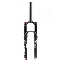 LvTu Forcelle per mountain bike LvTu Mountain Bike Forcella Ammortizzata Aria MTB 26 / 27, 5 / 29 Pollici Forcella Anteriore, Viaggio 160mm Smorzamento della Regolazione - Nero (Color : Straight Manual Lockout, Size : 26 inch)