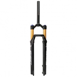 LvTu Parti di ricambio LvTu Mountain Bike Forcella MTB Air 26" 27, 5" 29" Ammortizzata, 1-1 / 8" Ultraleggero Lega di Magnesio 9mm QR Freno a Disco Forchette (Color : Straight Manual Lockout, Size : 27.5 inch)