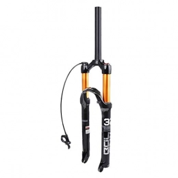 LvTu Parti di ricambio LvTu Mountain Bike Lega di Magnesio Forcella Ammortizzata 26 / 27, 5 / 29 Pollici, Bicicletta MTB Forcella Anteriore Aria Viaggio 120mm (Color : Straight Remote Lockout, Size : 26 inch)