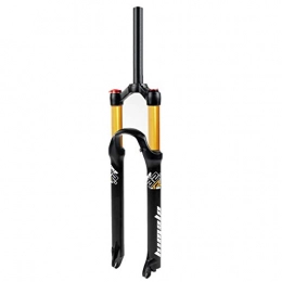 LvTu Parti di ricambio LvTu MTB Forcella Ammortizzata 26 27, 5 29 er, 1-1 / 8" Steerer Ultraleggero Lega Discesa Forcelle Mountain Bike - Viaggio 120mm (Color : Gold Manual Lockout, Size : 26)