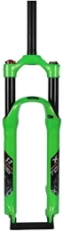 MGE Parti di ricambio MGE Forcelle, Tubo Diritto Air forche, Disco Freno Sospensione forche, Mountain Bike Forcella Anteriore, Spalla di Disegno di Controllo 26 / 27.5inch (Color : Green, Size : 26inch)