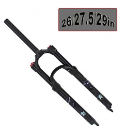 MIYUEZ Parti di ricambio MIYUEZ Forcella di Sospensione Forcella Anteriore 26 / 27, 5 / 29 Pollici Bicicletta MTB Bicicletta Ad Ingranaggi Fissi Ultraleggera Controllo Freno A Spalla, Black-27.5inch