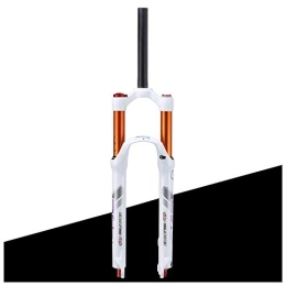 TYXTYX Forcelle per mountain bike Mountain Bike Forcella Aria Sospensione 27.5" Bianco, 1-1 / 8" Dritto, 9mm QR, Blocco Manuale, Corsa 120mm, Unisex