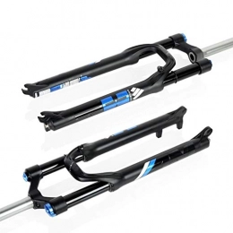 Mountain Bike Parti di ricambio Mountain Bike MTB Fork, AM / TG3 in Lega di magnesio 26 / 27.5 Pollici Ammortizzatore Forcella Anteriore, MTB Spalla di Blocco dei Aria Rebound Ammortizzatore (Nero / Blu) (Size : 26")