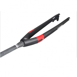 Mountain Bike Forcelle per mountain bike Mountain Bike MTB Fork / bivio, Suspension Forcella Anteriore, 26 / 27.5 / 29 Pollici in Fibra di Carbonio Cono Tubo Rigido della Forcella Anteriore (Color : Black / Red)