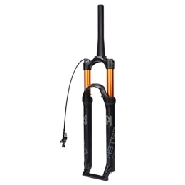 QJWM Parti di ricambio Mountain Forcella Anteriore Air Pressure Ammortizzatore Forcella Accessori Per Biciclette In Lega Di Magnesio 26 / 27.5 / 29 Cavo Di Controllo Di Bloccaggio 27.5inch