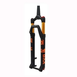 MabsSi Parti di ricambio Mtb Ammortizzatore Forcella Anteriore Mountain Bike 27.5 / 29 Pollici, Lega Di Magnesio Asse Passante Bicicletta Sospensione Forcella Ammortizzazione Tubo Conico Aj(Size:27.5, Colore:TUBO ORO NERO)