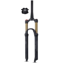 FukkeR Parti di ricambio MTB Bicicletta Forcella 26 27.5 29 inch Smorzamento Forchetta Sospensione Mountain Bike 1-1 / 8 Conico Corsa 100mm Sgancio Rapido 100×9mm Manuale Remoto (Color : Gold Manual, Size : 26inch)