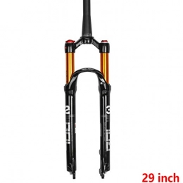 Z-LIANG Forcelle per mountain bike MTB Bike Fork Solo Air Bicycle Bicycle Sospensione anteriore 26 / 27.5 / 29 pollici Dritto / Tubo conico Lockout in lega di magnesio Quickrelease (Color : 29 Tapered Manual)