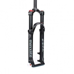 MZZG Forcelle per mountain bike MZZG 26 27, 5 29 Pollici Mountain Bike Forcella Pneumatica Regolazione Estensione Smorzamento Forcella Bici Forcella Aria MTB Sospensione Forcella Viaggio 120 Mm, Straight Tube Manual, 27.5