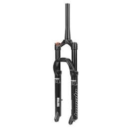 NaHaia Parti di ricambio NaHaia Forcella Ammortizzata Mountain Bike 26 27.5 29 Pollici Forcella Pneumatica MTB Corsa Tubo Conico 100mm Blocco Manuale Forcelle Anteriori Freno A Disco QR 9mm XC (Color : Black, Size : 26'')