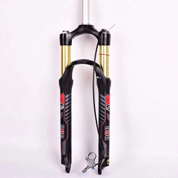 Nfudishpu Forcelle per mountain bike Nfudishpu Forcella Ammortizzata, Controllo del Cavo Mountain Bike Bicicletta Disco 26 / 27, 5 Pollici 100mm Solo Freno a Disco Manuale