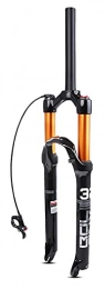 QDY Parti di ricambio QDY -26 / 27.5 / 29 Pollici Mountain Bike MTB Air Fork 120 Viaggio Dritto / Tubo Conico, Blocco Manuale / Remoto per Accessori Forcella Pneumatica Bicicletta, Straight Remote, 27.5 inch