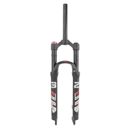 QHIYRZE Forcelle per mountain bike QHIYRZE 26 / 27.5 / 29 MTB Forcella Ammortizzata Corsa 120mm Forcella Pneumatica 28.6mm Tubo Dritto QR 9mm Crown Lockout XC Mountain Bike Forcelle Anteriori Freno A Disco (Color : Black 26'')