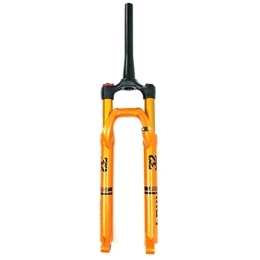 QHY Forcelle per mountain bike QHY 26 27.5 29 Pollici Mountain Bike Forcella Ad Aria Forcella Ammortizzata for Bicicletta 1-1 / 2 MTB Controllo delle Spalle Lega di Alluminio Corsa 100mm HL (Color : Orange, Size : 29'')